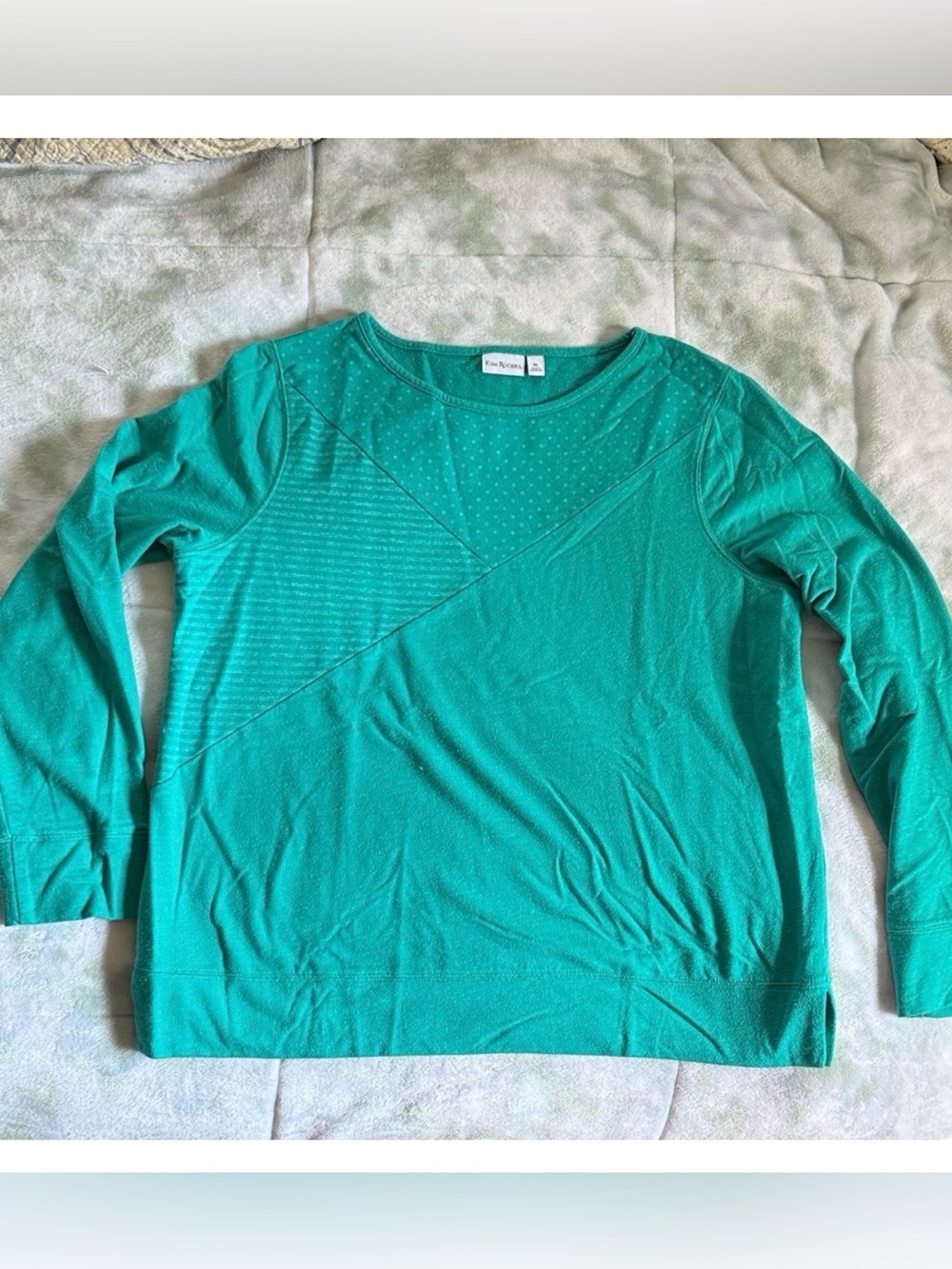Kim Rogers Teal Crew Neck Sweater